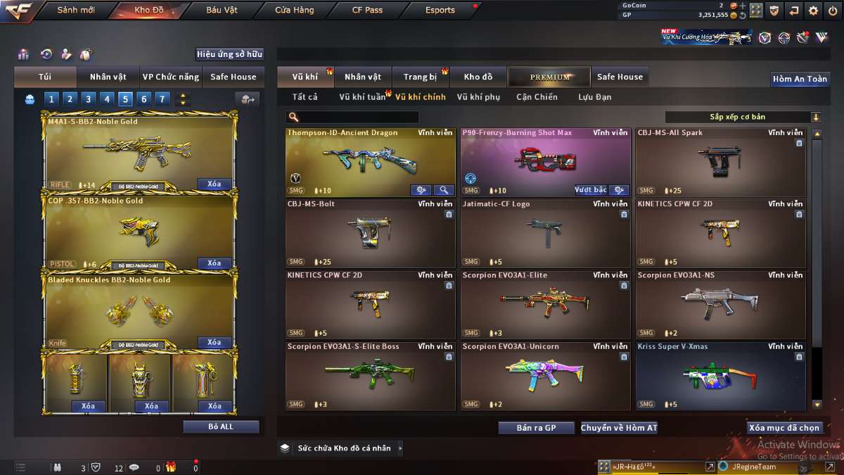 shop acc cf uy tin gia re